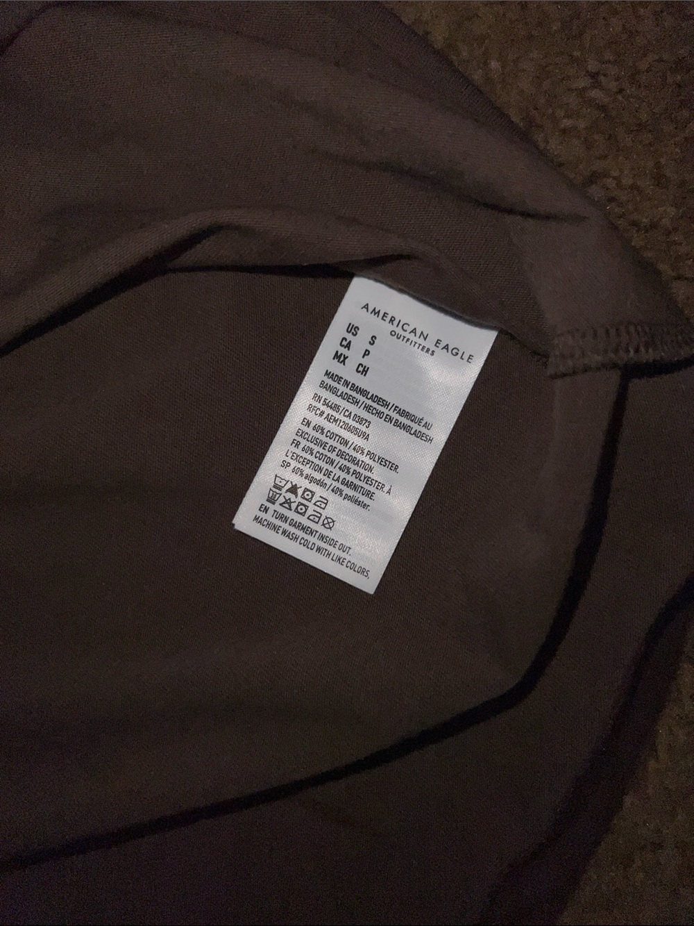 American Eagle Outfitters Short Sleeve Crew T-Shirts - Gray & Brown - Picture 6 of 6